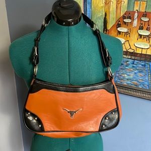 YIMA leather shoulder bag UT Longhorns